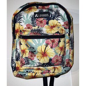 Everest Backpack Hawaiian Style Book Bag Back to School Classic Floral Hibiscus